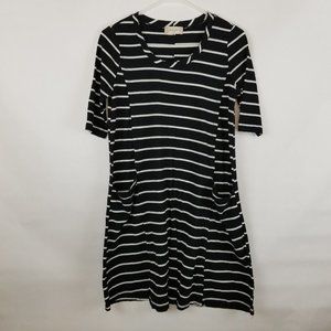 Altar'd State Dress Size XS Black and White Stripe